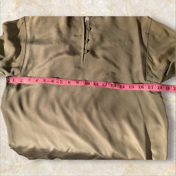 VINTAGE Valentino Boutique 100% seta Silk Blouse - Picture 7 of 9
